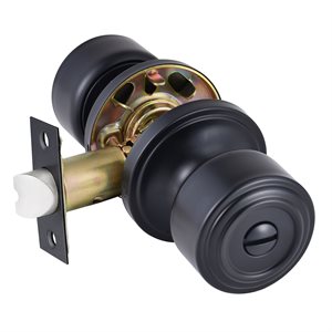 Door Lock Knob Privacy Matte Black