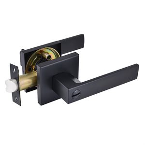 Door Lock Lever Privacy Matte Black