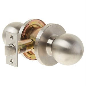 Door Lock Knob Passage Stain Chrome (Commercial)
