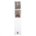 Door Lock Grip Square Satin Nickel