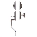 Door Lock Grip Square Pewter