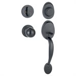 Dummy Door Lock Grip Teardrop Black ORB