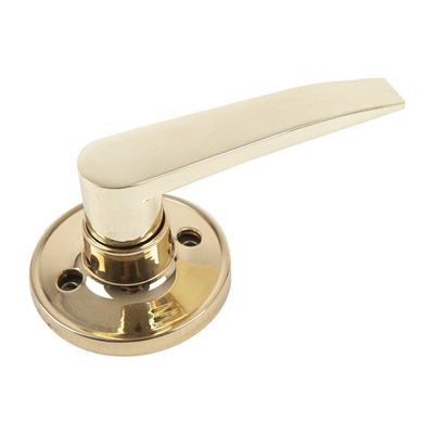 Door Lock Lever Dummy Polished Brass