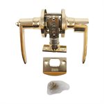 Door Lock Lever Privacy Polish Brass