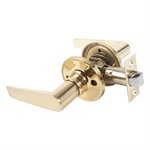 Door Lock Lever Passage Polished Brass