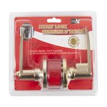 Door Lock Lever Entry Polished Brass