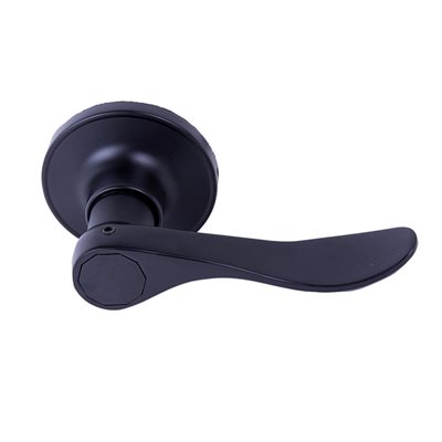 Door Lock Lever Dummy Black (Right Side) Curved Handle