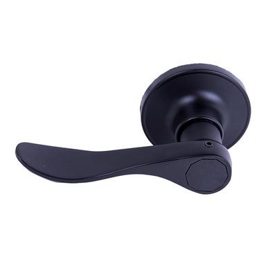 Door Lock Lever Dummy Black (Left Side) Curved Handle