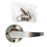 Door Lock Lever Dummy Set Satin Chrome (Commercial) Curved Handle