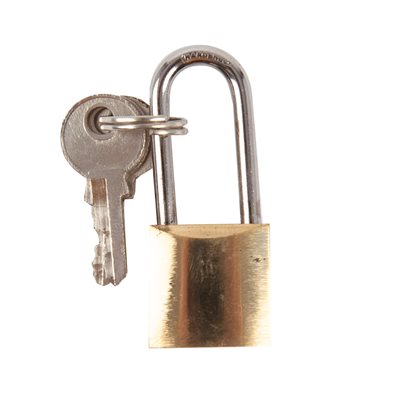 Padlock Brass ¾in (20mm) Long Shackle