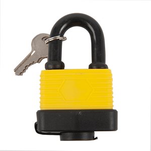 Padlock Laminated 40mm with Plastic Cover Plated