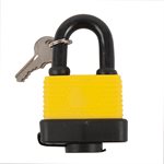 Padlock Laminated 50mm with Plastic Cover Plated