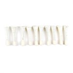 10PC Spring Door Stops 3in White