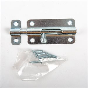 Light Type Door Bolt Steel 4in [Zp] 1PC / Bag with UPC Label