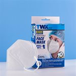 10Pc Disposable KN95 Face Masks White