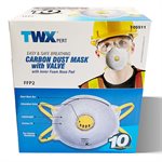 10PK Carbon Dust Masks With Valve