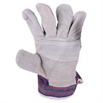 1dz. Cow Split Leather Gloves Reinforce Palm (OSFA)