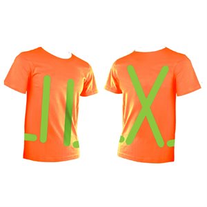 T-Shirt Traffic Safety with Stripes (L)