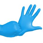50Pk Latex Free Disposable Nitrile Gloves 5.5 Mil Blue (S)