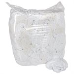 Recycled T-Shirt Cloth Rags 25lb White