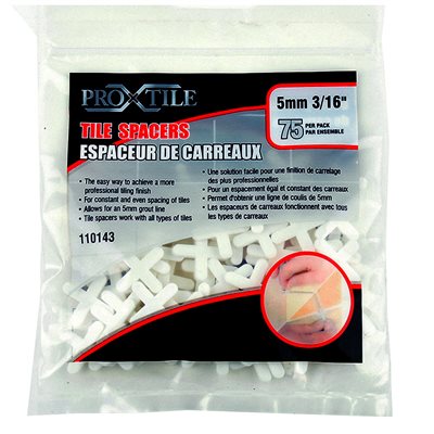 Tile Spacers 5mm (3 / 16in) 75PC