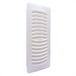 Floor Register Plastic 4 x 10in White