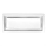 Floor Register Steel 4 x 10in White Flush Mount