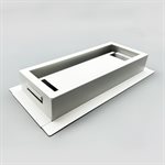 Floor Register Steel 4in x 10in Drop-in White