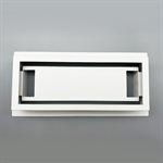 Floor Register Steel 4in x 10in Drop-in White