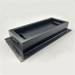 Floor Register Steel 4in x 10in Drop-in Black