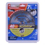 Saw Blade Fine Cut 7-¼in x 40T Pro Carded -Display