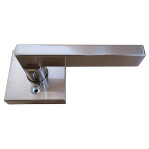 Door Lock Lever Dummy Square Satin Nickel