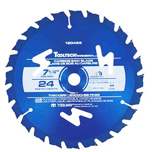 Saw Blade Carbide Tipped 7-¼in 24T Thin Kerf