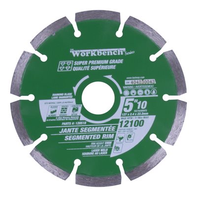 Diamond Saw Blade 5in 10T Laser Weld Segmented