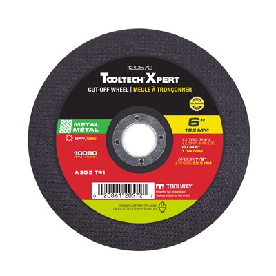 Cut-Off Wheel Abrasive 6in x 0.045in x 7 / 8in Flat Inox