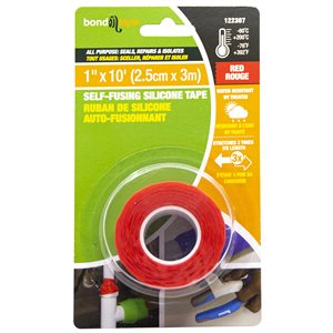 Self-Fusing Silicone Tape 2.5cm x 3m Red