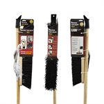 Push Broom 24"Indoor / Outdoor With Brace Hard Bristle