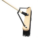 Push Broom 24"Indoor / Outdoor With Brace Hard Bristle