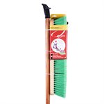 Push Broom 18" Indoor / Outdoor with Brace Soft & Hard Bristle