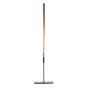 Levelling Rake Asphalt 14-tine Forged Steel with 54in Wood Handle