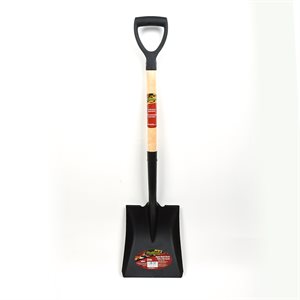 Shovel Square Mouth 38in x 9-1 / 2in Blade Wood D-Handle
