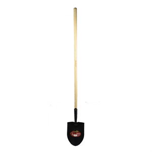 Shovel Round Point 64-1 / 2in x 9in Blade Wood L-Handle