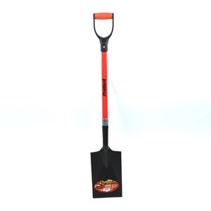 Garden Spade Shovel 40in x 6-4 / 5in Blade Fibreglass D-Handle