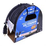 Extension Cord Outdoor SEOOW 14 / 3 Single Tap Black Rubber 50ft
