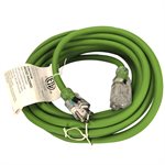 Extension Cord Outdoor SJEOW 12 / 3 Lighted Single Tap Green 30ft