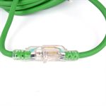 Extension Cord Outdoor SJEOW 12 / 3 1-Outlet Lighted 30ft Green