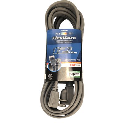 Air Conditioner Extension Cord Indoor SPT-3 14 / 3 Single-Tap White 3.6. / 11.8ft