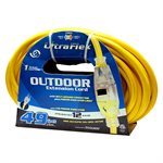 Extension Cord Outdoor SJTW 12 / 3 Lighted Single Tap Yellow 50ft