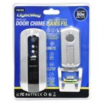 Door Chime w / Wireless Remote Touch Button w / LED & Waterproof Transmitter Silver