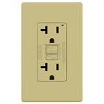 Decora GFCI Receptacle with Wall Plate 20Amp Ivory